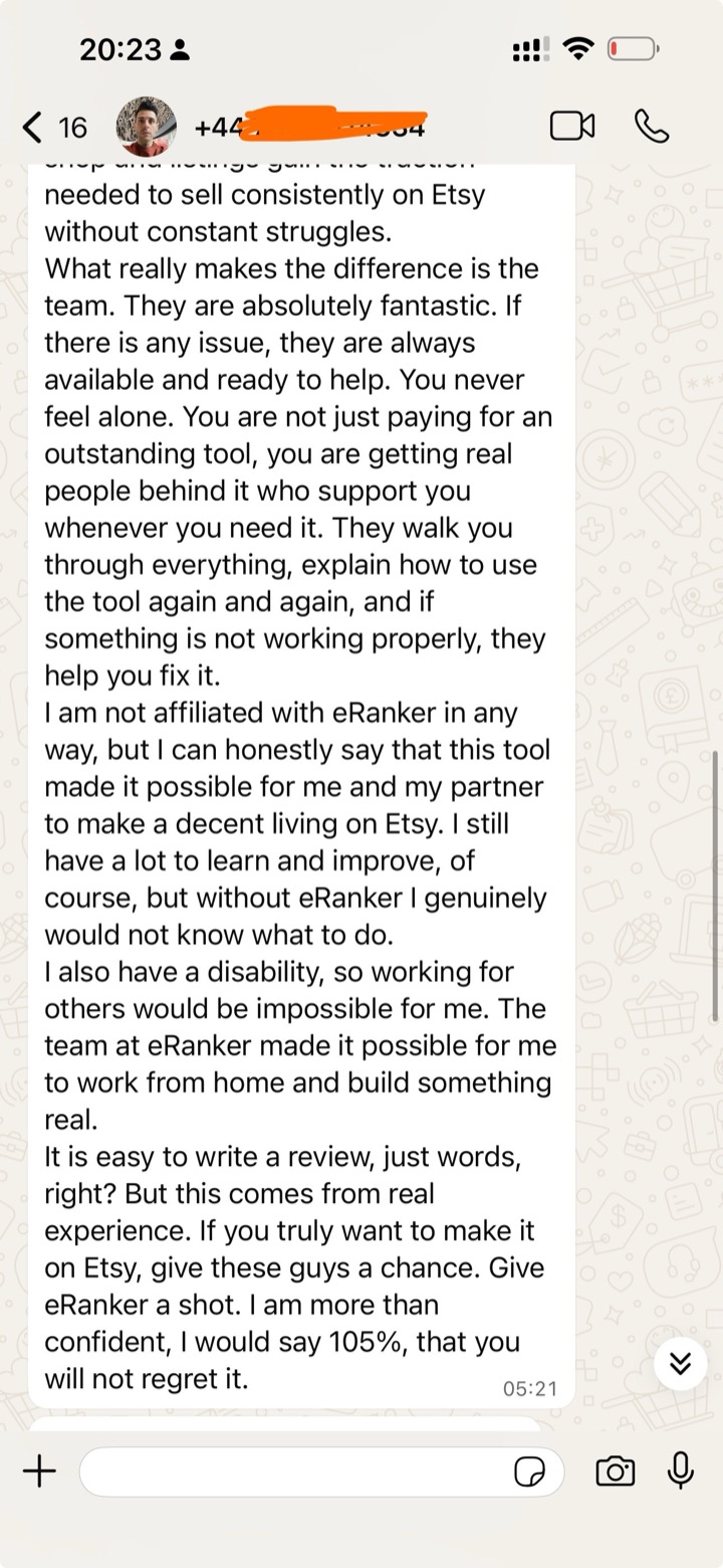 Simon's written testimonial, part 2